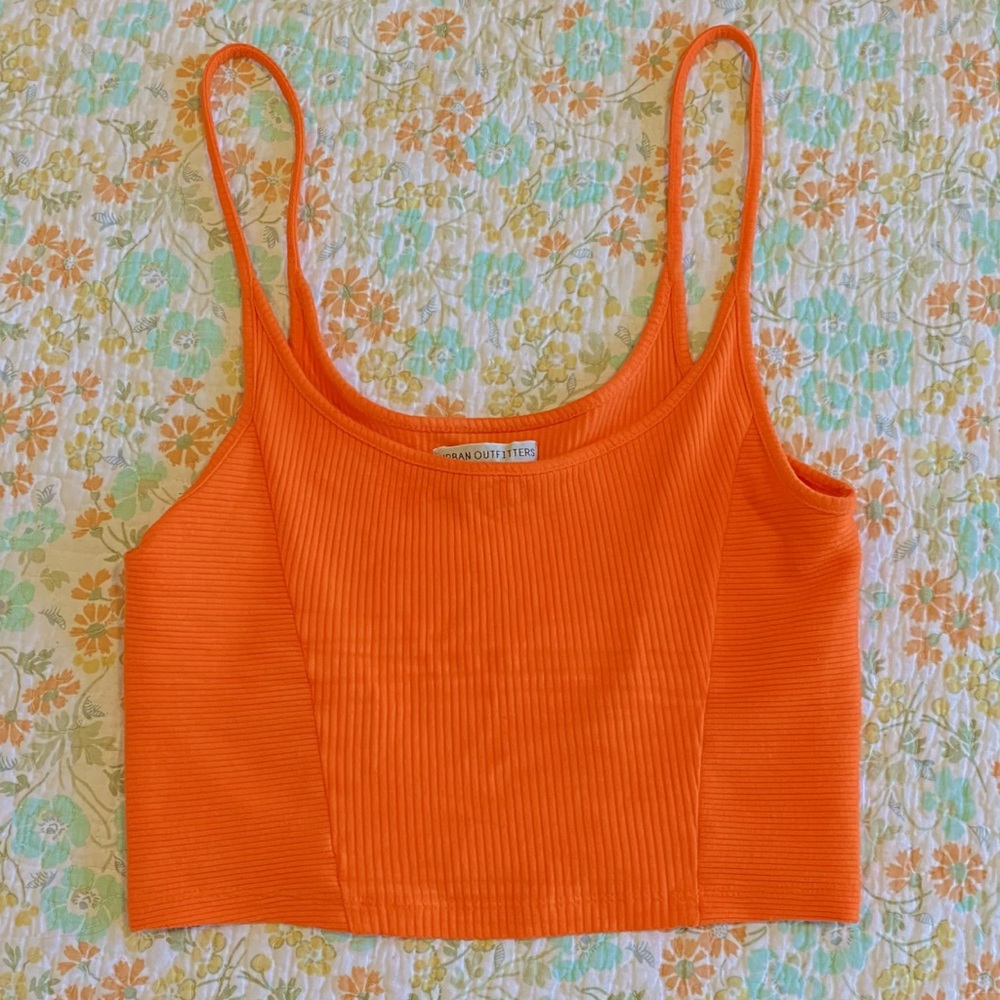 Urban Outfitters orange cropped cami